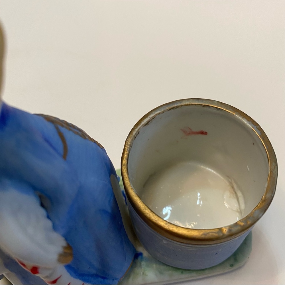 Vintage Jasco Christmas Luvkins Angel and Lamb Figurine Candle Holder, 1978 - Picture 10 of 12